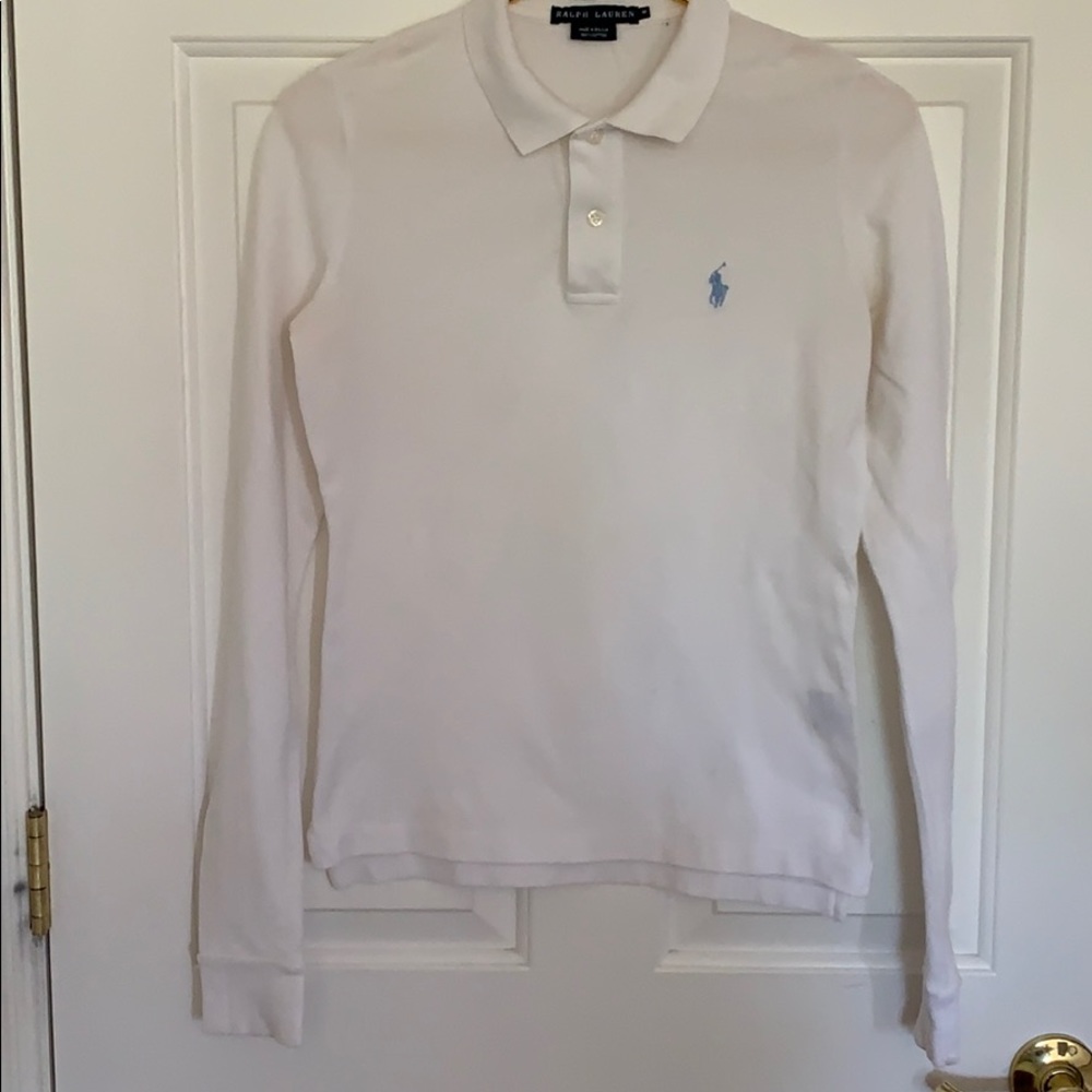 RALPH LAUREN LONG SLEEVED POLO M